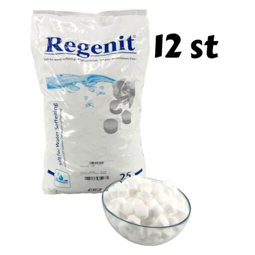 Regenit Onthardingszout Tabletten 12 x 25 kg (300 kg) – waterontharder – Zoutbezorgd.nl