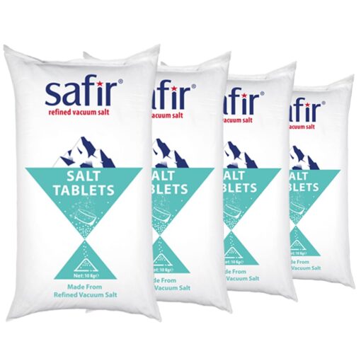 Safir onthardingszout tabletten 4 x 10kg (40kg) – voor waterontharder