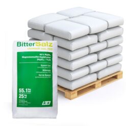 1 pallet Epsomzout 40×25kg (1000kg) – Bitterzout Magnesiumsulfaat 49% FCC – Pre-order actie!