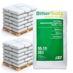 2 pallets Epsomzout (2000kg) – Bitterzout Magnesiumsulfaat 49% FCC – Pre-order actie!
