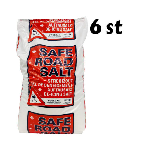 Strooizout 6x25kg (150KG) - Geschikt voor oprit, stoep en bedrijfsterrein